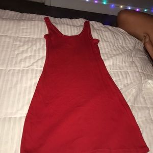 Tank top red dress